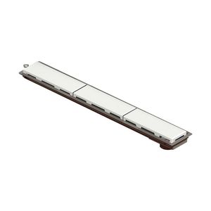 Ralo Linear Novii Sifonado 4237 75cm Saída Na Extremidade Com Tampa Branca 4237