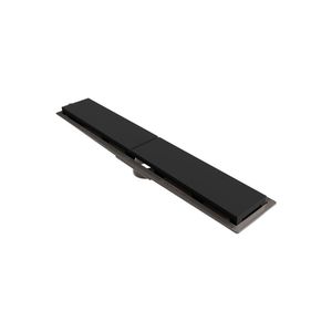 Ralo Linear Novii Seco 8879 50cm Saída Central Com Tampa Preta 8879