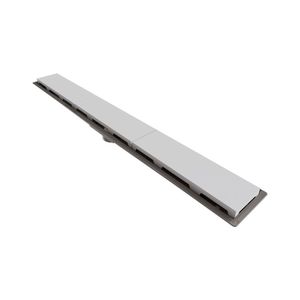 Ralo Linear Novii Seco 8883 75cm Saída Central Com Tampa Branca 8883