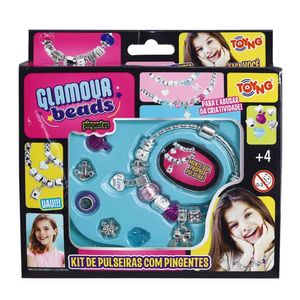 Kit Infantil Glamour Beads Pulseira Com Pingentes Toyng