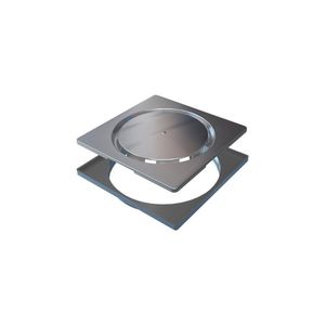Grelha Para Ralo Linear Novii Abre E Fecha 9573 15x15 Inox Escovado