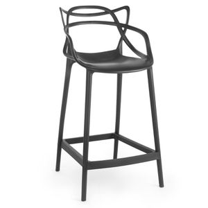 Banqueta Média Allegra 66cm Design Cozinha/bancada - Preto
