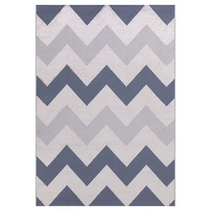 Tapete Para Sala Nilo 05 Azul e Bege 3,00x4,00m - Edantex