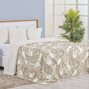 Cobertor King Top Line Estampado Hipercal/sherpa 1 Peça - Malaga