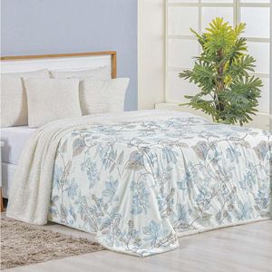Cobertor Solteiro Top Line Estampado Hipercal/sherpa 1 Peça - Lince