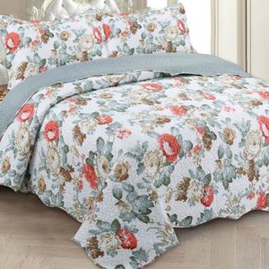 Kit Cobre Leito Solteiro + 1 Porta-travesseiro Patchwork Helena 8