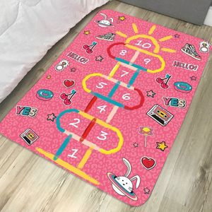 Tapete Kids Divertido 95cm X 1,30m Antiderrapante - Amarelinha