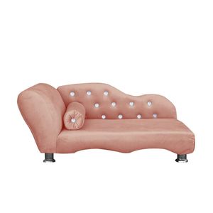 Cama Caminha Diva Pet Veludo Strass Rose Claro Dvinn Rose Claro