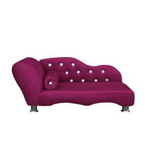 Cama Caminha Diva Pet Veludo Strass Marsala Dvinn Marsala