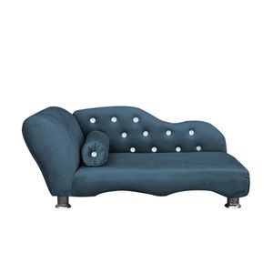 Cama Caminha Diva Pet Veludo Strass Azul Marinho Dvinn Azul Marinho