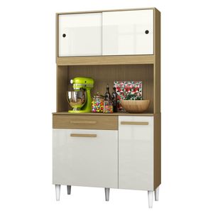 Armario Kit Cozinha 04 Portas 01 Gaveta Atacama Off White
