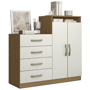 Comoda Sapateira 04 Gavetas 02 Portas 2004142 Atacama Off White
