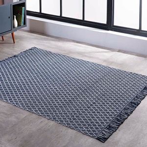 Tapete Kilim Adalli 60cm X 90cm Azul