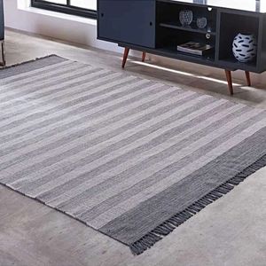 Tapete Kilim Indiano 200cm X 250cm Cinza