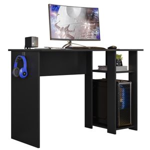 Mesa Gamer Para Computador 5050 Preto Fosco Plla Preto Fosco
