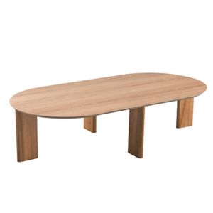 Mesa De Centro Chanfrada Pe Madeira Hanover 28017 Artesano Hanover