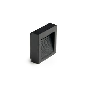 Balizador Save Energy Sobrepor Led 1,5w Bivolt Preto 3000k Luz Amarela