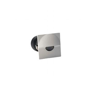 Balizador Nordecor Mini Romi Quadrado De Embutir Alto Irc 90 Led 1w Bivolt Branco 3000k Luz Amarela