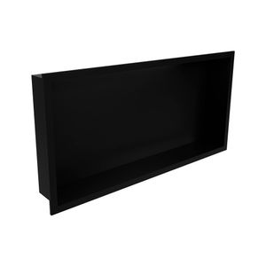 Nicho De Embutir Para Banheiro Linear Elleve 9566 30x60 Black Matte