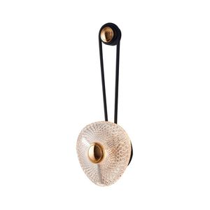 Arandela Nordecor Riva 5w Led Bivolt Preto-dourado