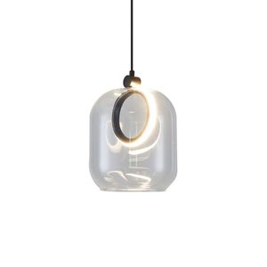 Lustre Pendente Nordecor Ruzo 2792 Cristal - Preto Led Bivolt Cristal - Preto 2792