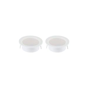 Kit 2 Spots De Embutir Para Móvel Nordecor Alua Redondo Led 2w Bivolt Branco 4000k Luz Neutra 6575