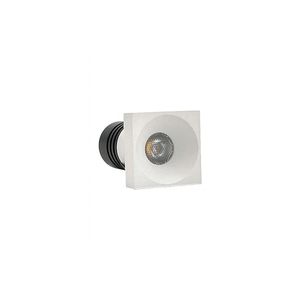 Spot De Embutir Nordecor Auko Lai Mini Quadrado Led Alto Irc 90 1w Bivolt Branco 3000k Luz Amarela 6538