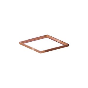 Porta Grelha Linear Elleve Quadrado 4190 15x15 Red Gold