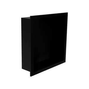 Nicho De Embutir Para Banheiro Linear Elleve 9564 30x30 Black Matte