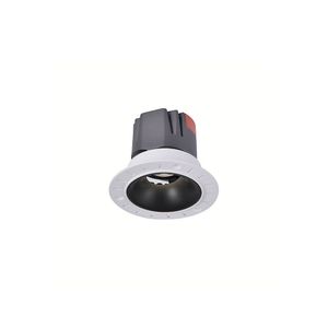 Spot De Embutir Nordecor Zagle No-frame Redondo Led Alto Irc 97 5w Bivolt Preto 2700k Luz Amarela