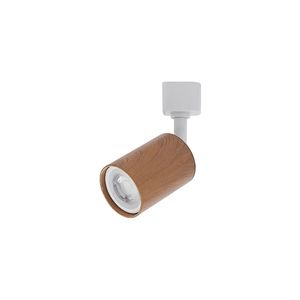 Spot Direcionável Para Trilho Eletrificado Nordecor Holzi Mr16 Gu10 Bivolt Imbuia - Branco 6603