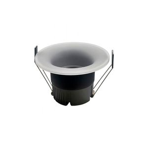 Spot De Embutir Nordecor Eton Mini Redondo Led Alto Irc 90 7w Bivolt Preto 3000k Luz Amarela 6549