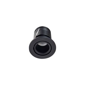 Spot De Embutir Nordecor Lun Redondo Led Alto Irc 90 5w Bivolt Preto 2700k Luz Amarela 6505