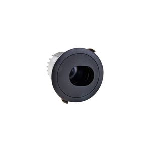 Spot De Embutir Nordecor Mayn Redondo Led Alto Irc 97 10w Bivolt Preto 2700k Luz Amarela 6511