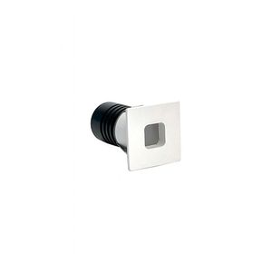 Spot De Embutir Nordecor Domy Nam Mini Quadrado Led Alto Irc 90 1w Bivolt Branco 3000k Luz Amarela 6526