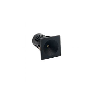 Spot De Embutir Nordecor Auko Ono Mini Quadrado Led Alto Irc 90 1w Bivolt Preto 3000k Luz Amarela 6535
