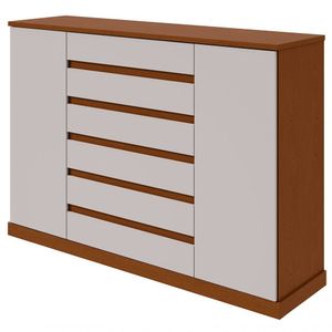 Comoda Sapateira Vedra 7 Gavetas 2 Portas - Lopas