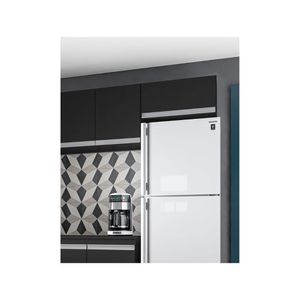 Armário Preto Aéreo De Parede Andreia 01 Porta - Ajl Móveis Preto