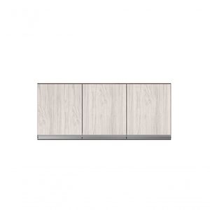 Armário Aéreo P- Cozinha Andreia 120cm C- 3 Portas Cast-avelã - Ajl Móveis