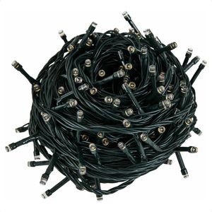 5 Cordão Luminoso Led Estático 100 Leds 3000k Taschibra 110v