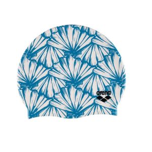 Touca De Natação Arena Print 2 Branco-azul