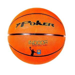 Bola De Basquete Oficial Poker Indoor - Juveníl Laranja Tamanho 5