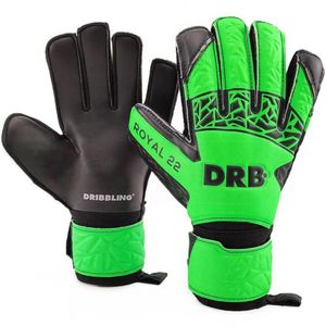 Luva De Goleiro Profissional Royal 22 Pro Sr Dribbling Verde Tamanho 08