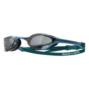 Óculos De Natação Adulto Tracer-x Elite Tyr Verde-fumê