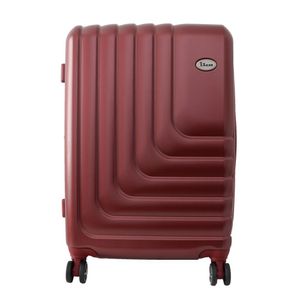 Mala de Viagem Media Expansivel em Abs Ika Flex, Cadeado Tsa Embutido, Rodas Duplas 360 - Vermelha, M