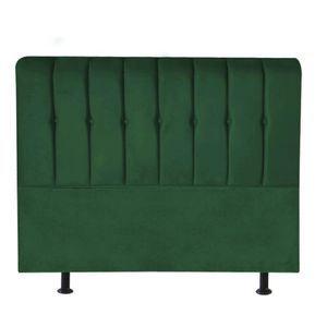 Cabeceira Estofada Kiara 195cm King Size Box Quarto Suede Verde - Gat Magazine