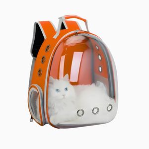 Mochila Pet Para Transporte De Cães E Gatos Visão (laranja)