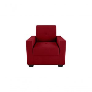 Poltrona Decorativa Lavinia Veludo Masserati Vermelho Matrix Veludo Masserati Vermelho