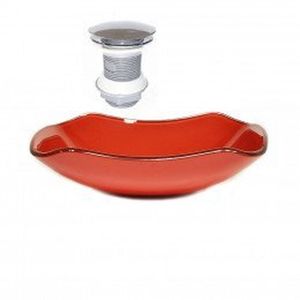 Cuba De Vidro Abaulada 45cm Ferrari Com Válvula Click Vermelho Ferrari