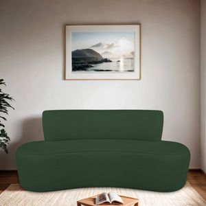 Sofá Orgânico 180cm 3 Lugares Antonela Verde